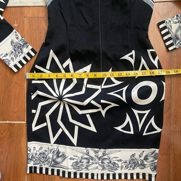 Vintage Versace Versus zip-front mod print dress - Picture 12 of 14